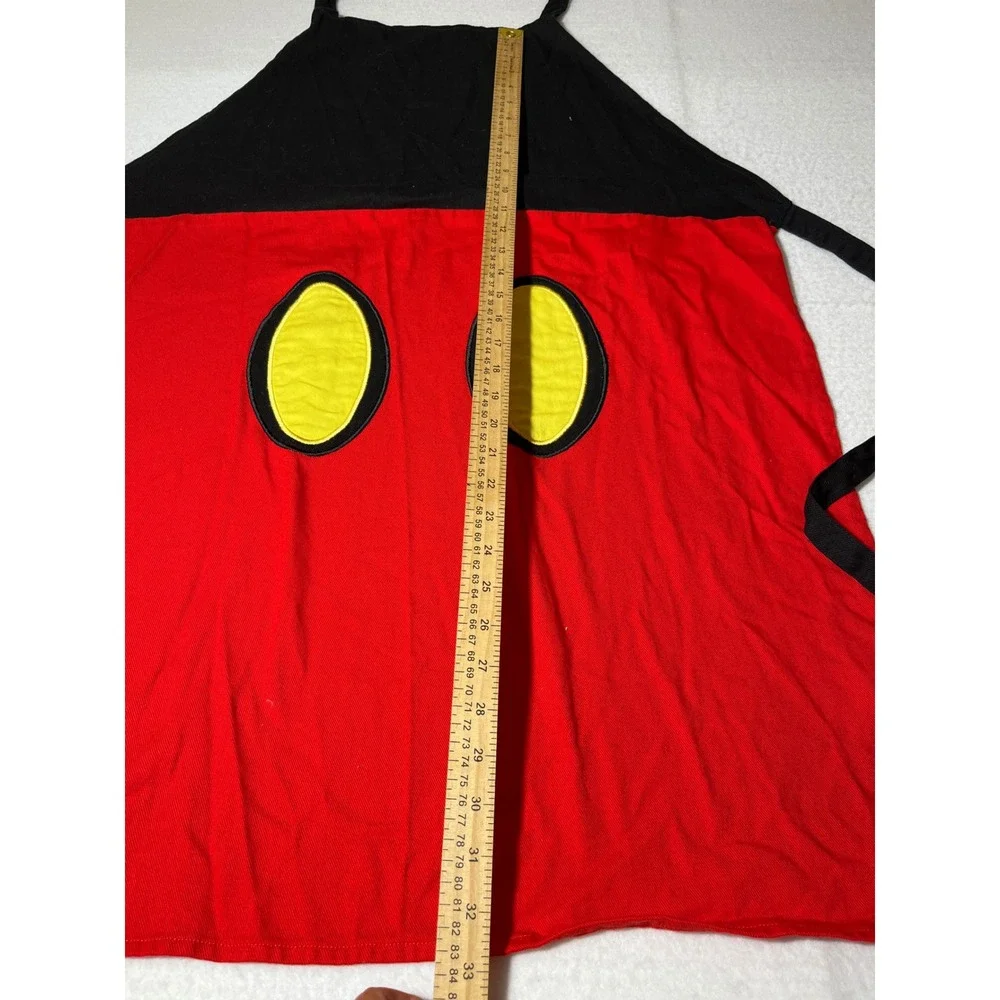 Walt Disney World Mickey Mouse Apron Disneyland Resort Red Black‎ 100% Cotton